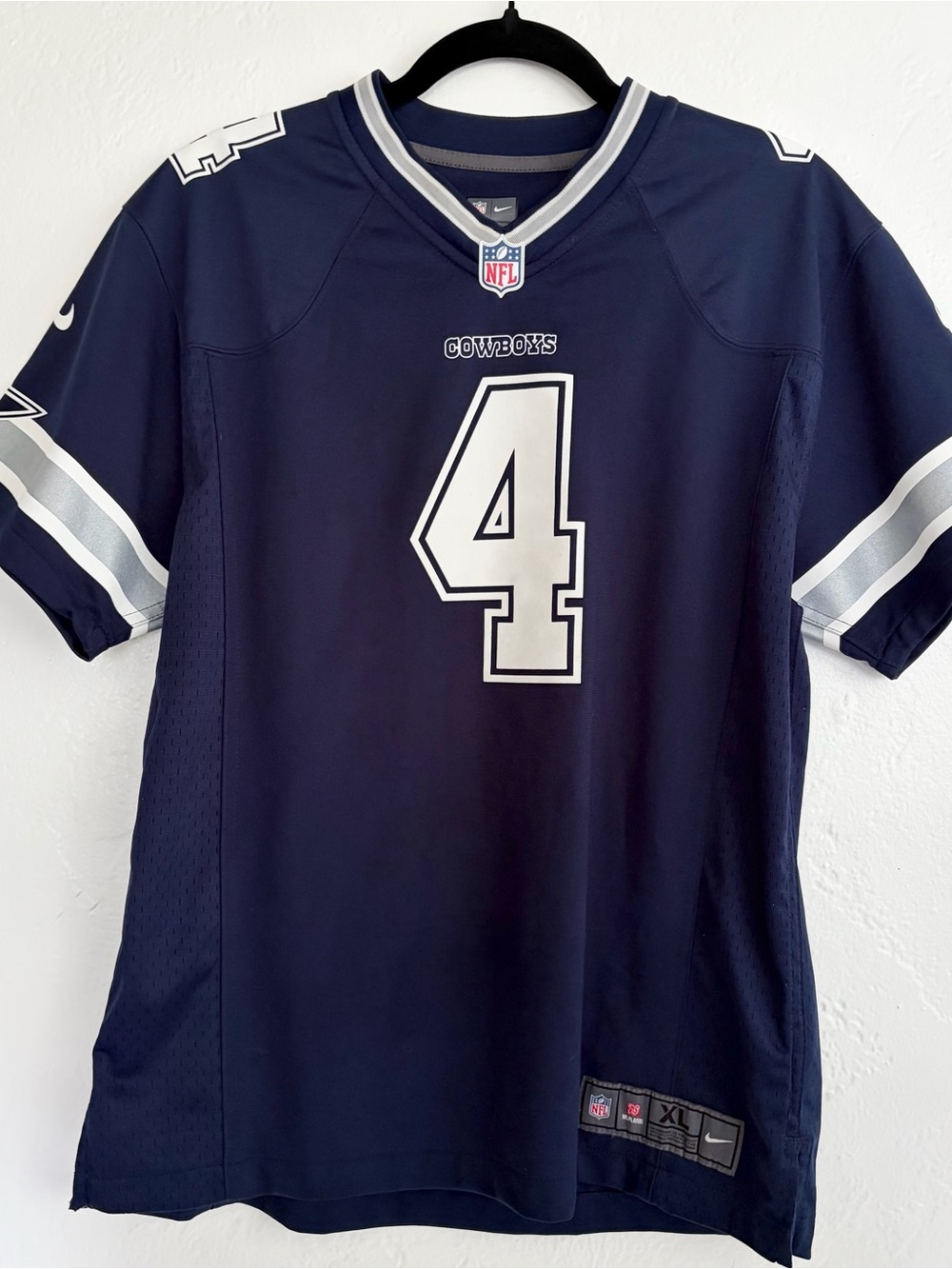 Nike Dak Prescott #4 Dallas Cowboys OnField Stitched NFL Jersey Size XL